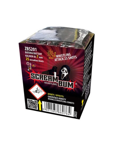Batterie sifflante Scream 25 coups