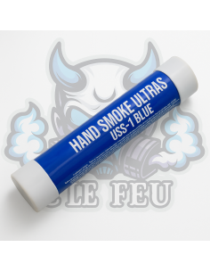 Fumigène à main bleu